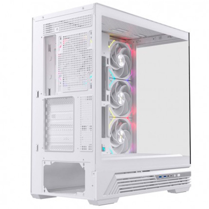 Caja/Torre Einarex Prisma S800 RGB Cristal Templado Blanca