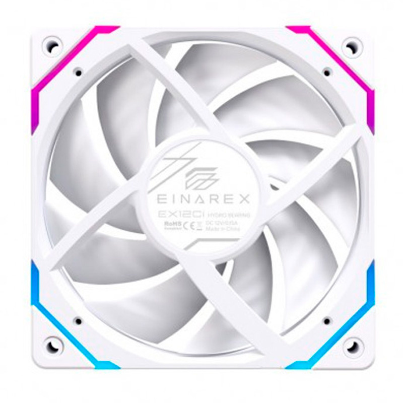 Ventilador Einarex EX12CI ARGB Reverse 120mm Blanco