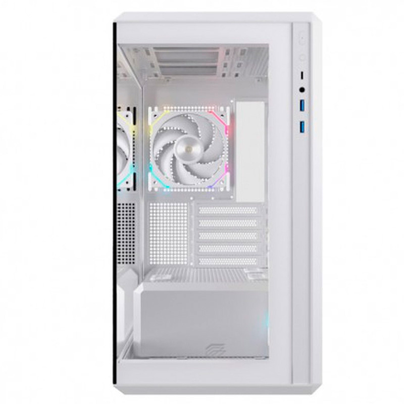 Caja/Torre Einarex Zenith ZM800 RGB Cristal Templado Blanca