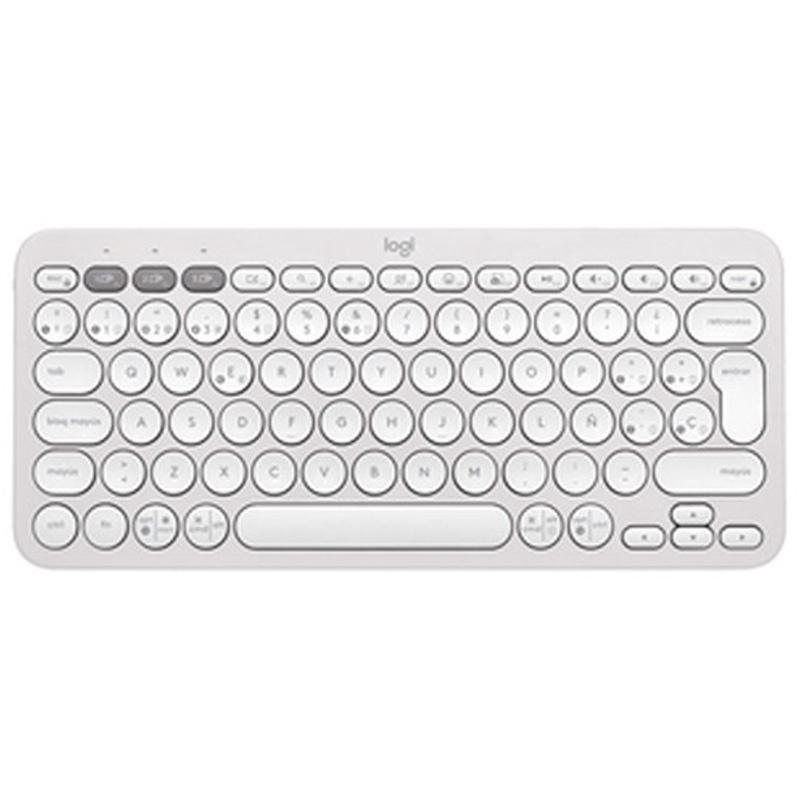 Teclado Logitech Pebble Keys 2 K380s Bluetooth Blanco