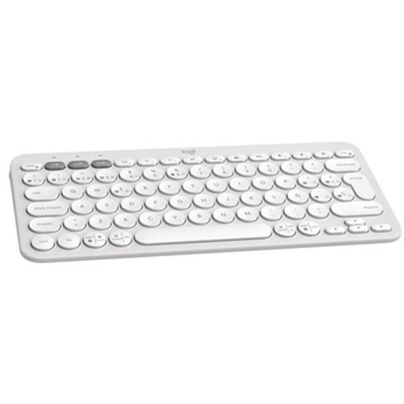 Teclado Logitech Pebble Keys 2 K380s Bluetooth Blanco