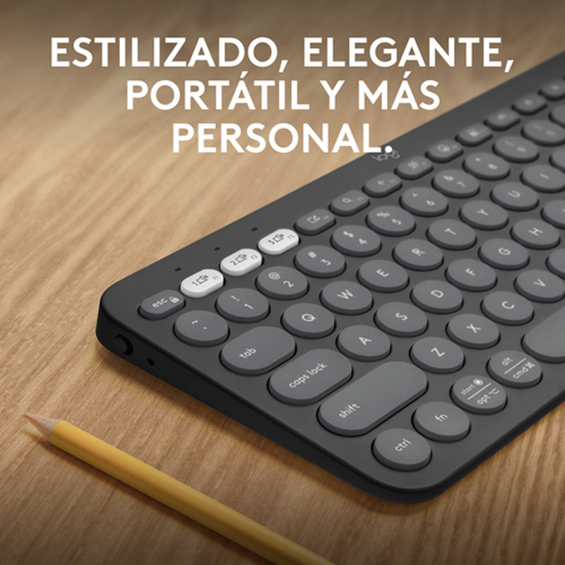 Teclado Logitech Pebble Keys 2 K380s Bluetooth Grafito
