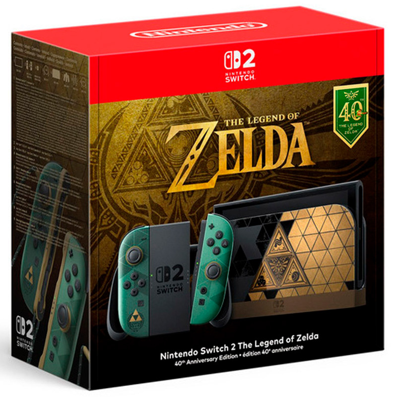 Consola Nintendo Switch 2 Edición Especial The Legend of Zelda 40th Aniversario 256GB