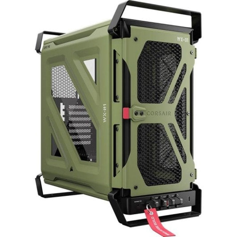 Caja/Torre Corsair WARTHOG Airflow Olive Drab / Verde