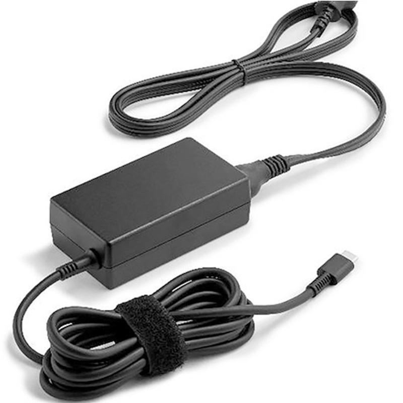 Adaptador HP Poly USB-C 65W De Corriente Con Cable De Alimentación Negro