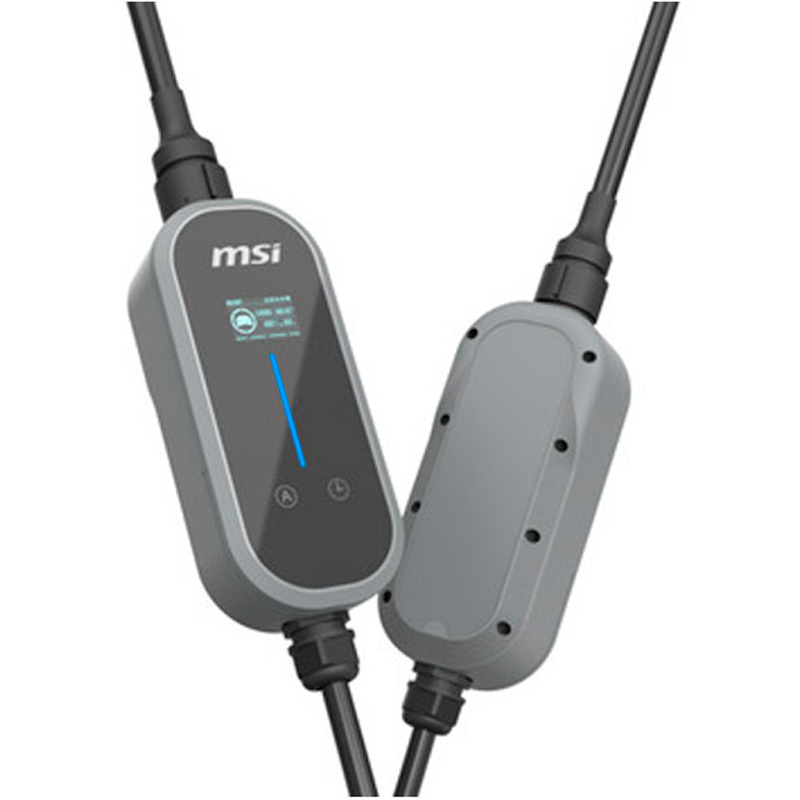 Cargador Coche MSI EVSE EZgo C806 7kW 32A Eléctrico Tipo 2 Cable 5m Gris