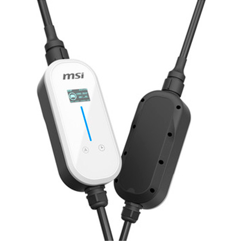 Cargador Coche MSI EVSE EZgo C803 11kW 16A Trifásico Eléctrico Tipo 2 Cable 5m Blanco