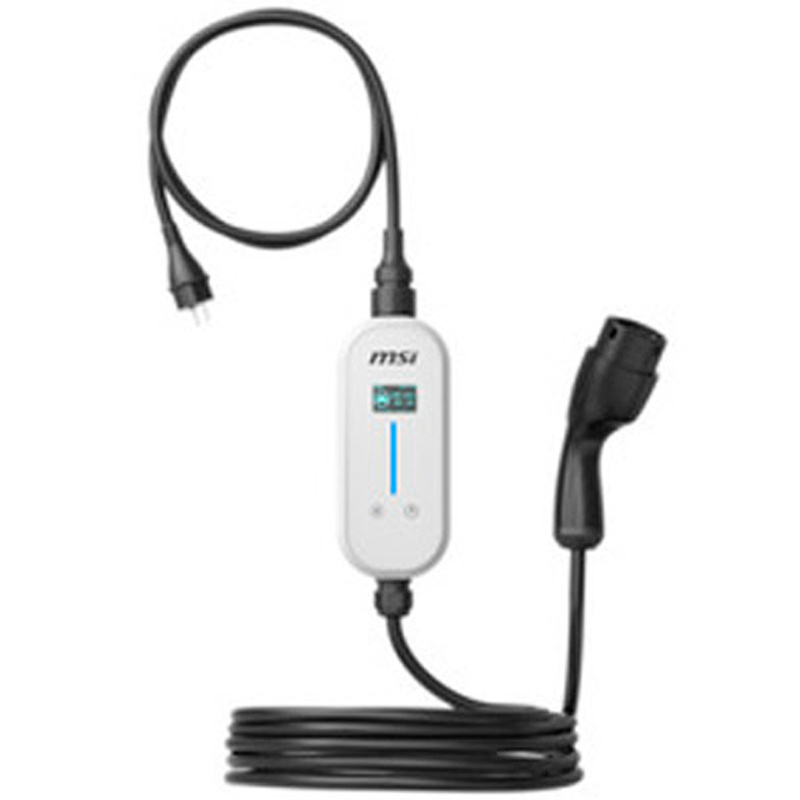 Cargador Coche MSI EVSE EZgo C803 11kW 16A Trifásico Eléctrico Tipo 2 Cable 5m Blanco