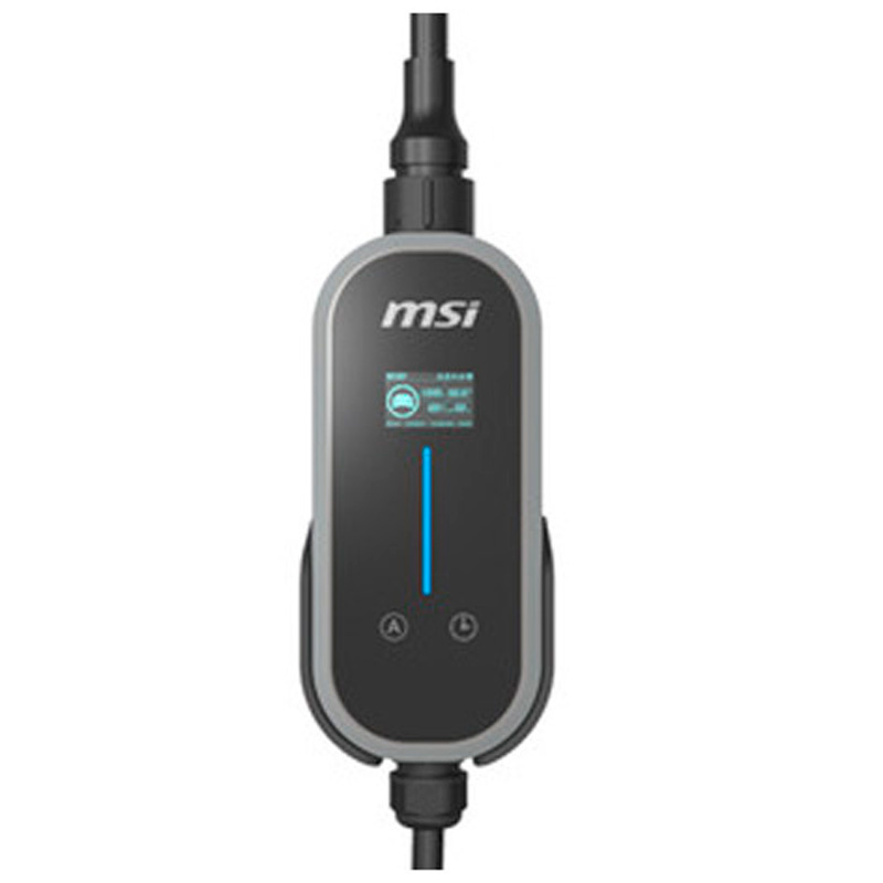 Cargador Coche MSI EVSE EZgo C803 11kW 16A Trifásico Eléctrico Tipo 2 Cable 5m Gris