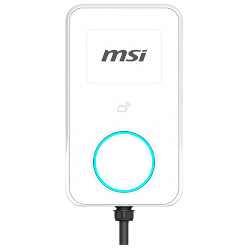 Cargador Coche MSI EVSE EZwall Life Max 22kW Trifásico Eléctrico Tipo 2 Cable 5m Blanco