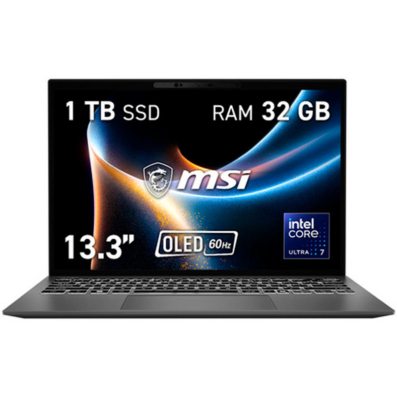Portátil MSI Prestige 13 AI+ Evo A3MG-055ES Intel Core Ultra 7 355 32GB 1TB 13.3 pulgadas W11H