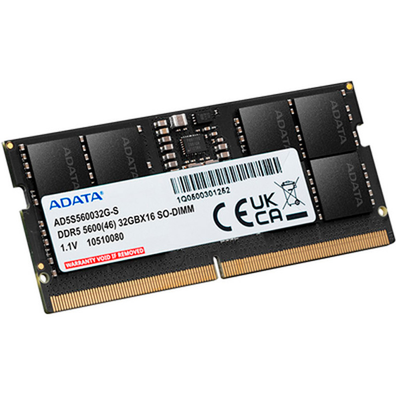 Memoria DDR5 Adata AD5S560016G-S 16GB 1x16GB 5600MHz CL46 SoDIMM
