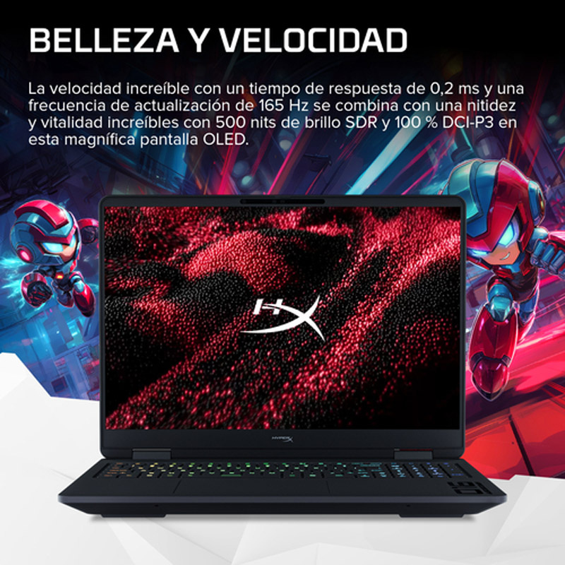 Portátil HP HyperX OMEN 16-am2005ns Intel Core 5 120U RTX 5060 16GB 1TB 16 pulgadas 2K FreeDOS