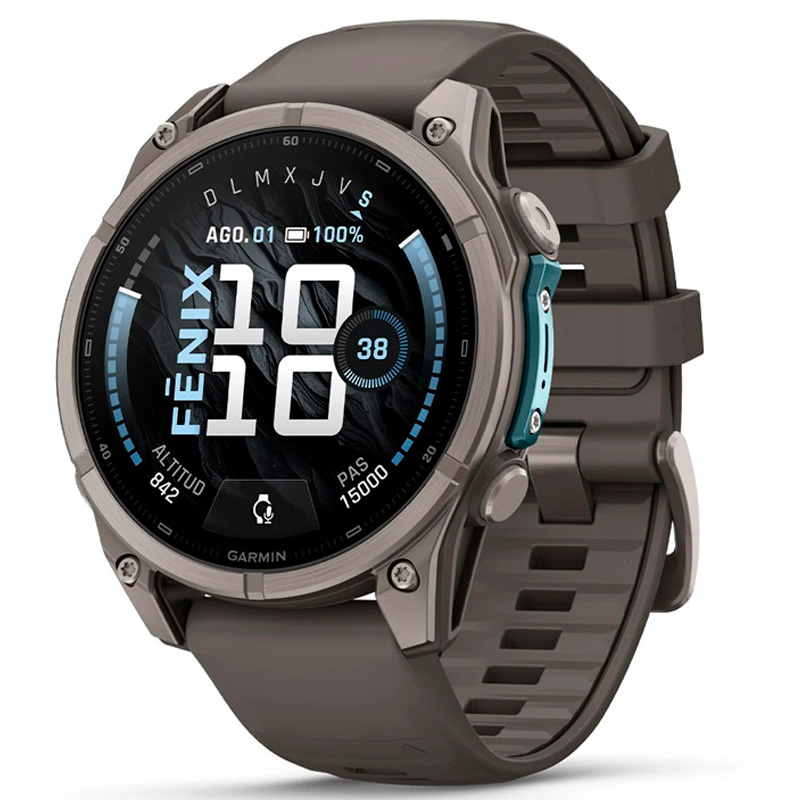 Smartwatch Garmin fenix 9 47mm AMOLED Titanio Zafiro Wi-Fi Gris / Titanio
