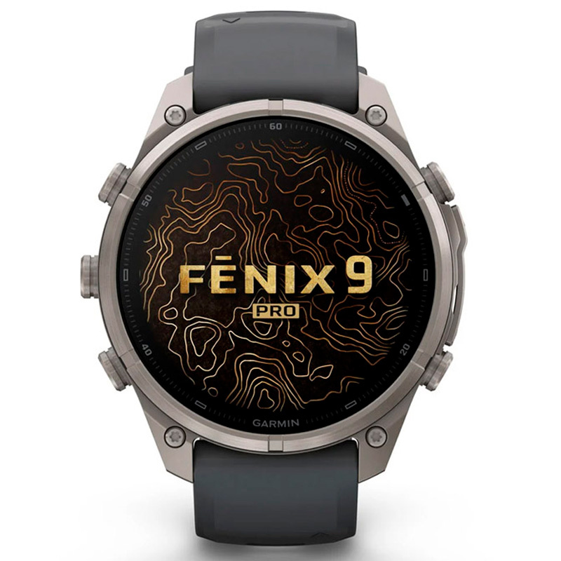 Smartwatch Garmin fenix 9 Pro 47mm AMOLED Titanio Zafiro Gris