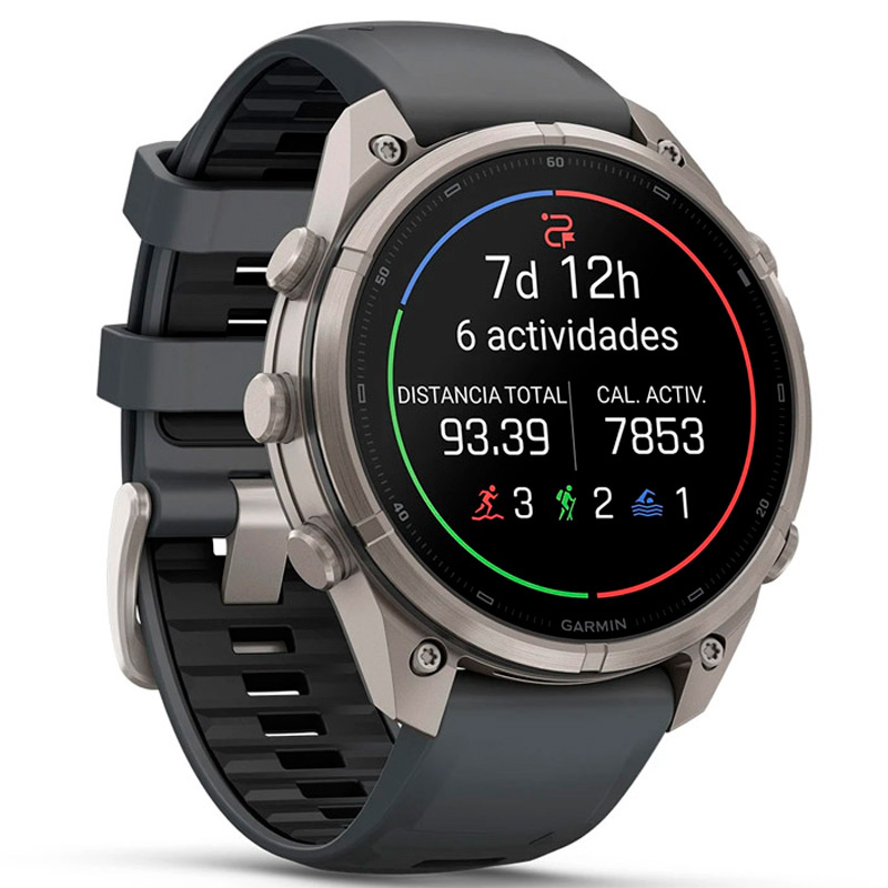 Smartwatch Garmin fenix 9 Pro 47mm AMOLED Titanio Zafiro Gris