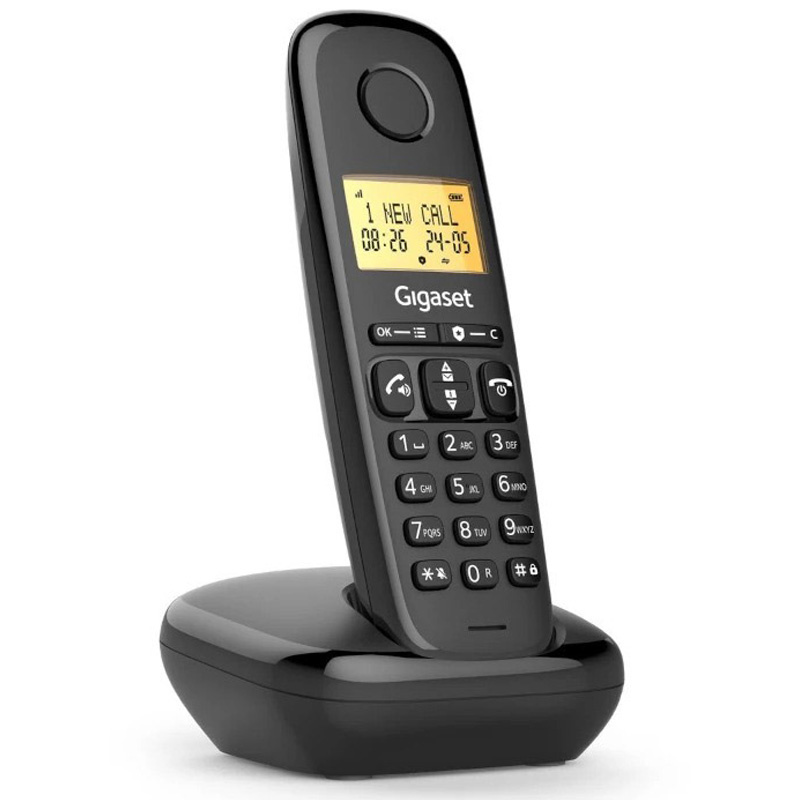 Teléfono Fijo Gigaset Basic 100 Inalámbrico DECT / GAP Negro