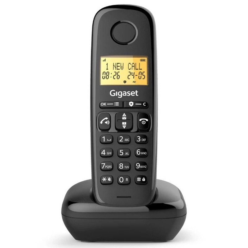 Teléfono Fijo Gigaset Basic 100 Inalámbrico DECT / GAP Negro