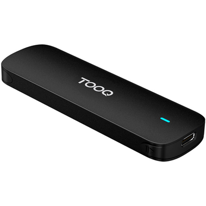Caja Externa Tooq TQE-2201B Para SSD M.2 NVMe USB 3.1 Gen2 10Gbps Conexión USB-C Negra