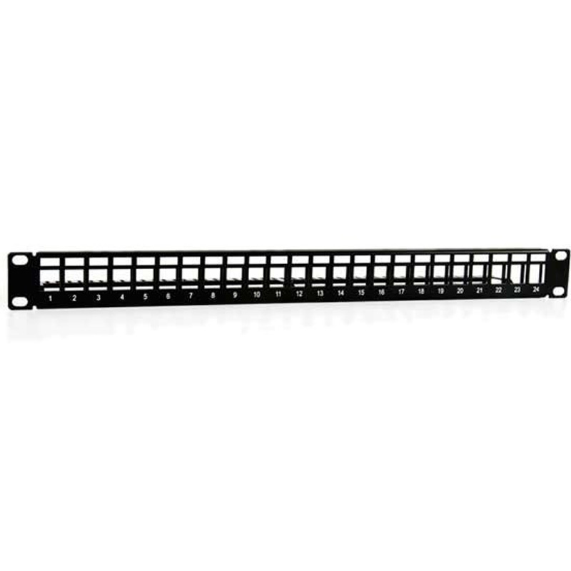 Accesorio 2LAN Patch Panel ARAP19C24VAC 19 pulgadas 1U 24 Puertos UTP Negro