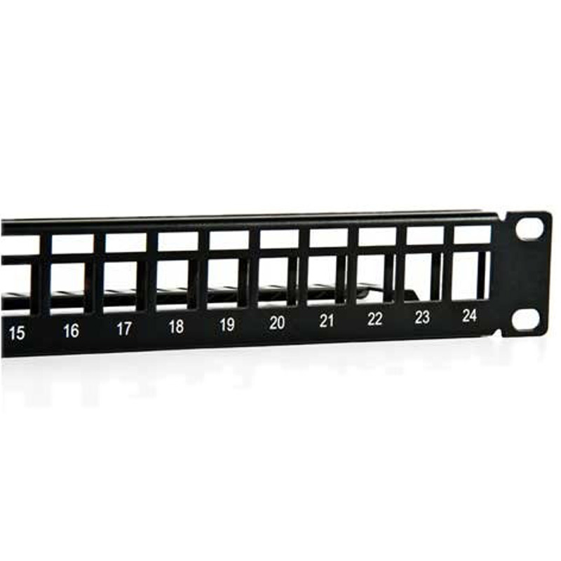 Accesorio 2LAN Patch Panel ARAP19C24VAC 19 pulgadas 1U 24 Puertos UTP Negro