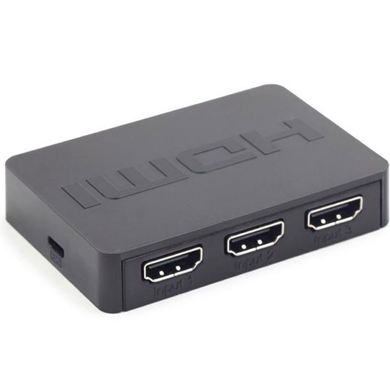 Switch Gembird DSW-HDMI-34 HDMI 3 Puertos 4K UHD Negro