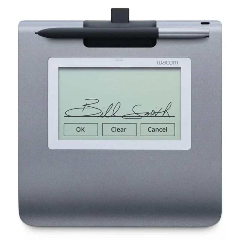Tableta Digital Wacom STU-430 De Firmas 4.5 pulgadas Lápiz Inalámbrico USB Negro