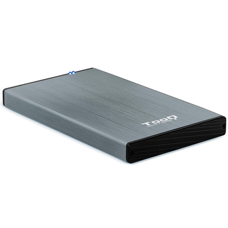 Caja Externa Tooq TQE-2527G Para Disco Duro/SSD 2.5 pulgadas USB 3.1 Gen1 Gris