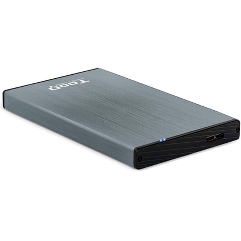 Caja Externa Tooq TQE-2527G Para Disco Duro/SSD 2.5 pulgadas USB 3.1 Gen1 Gris