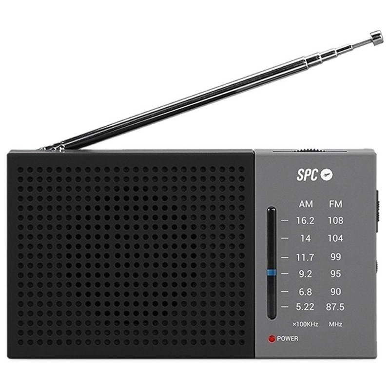 Radio SPC Jetty Lite AM/FM Analógica Gris