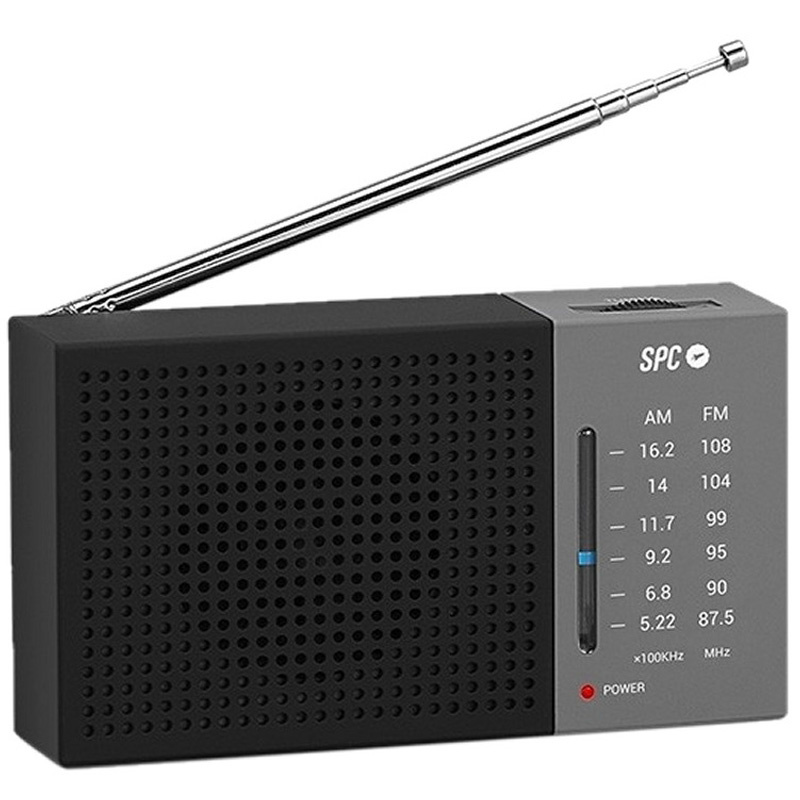 Radio SPC Jetty Lite AM/FM Analógica Gris