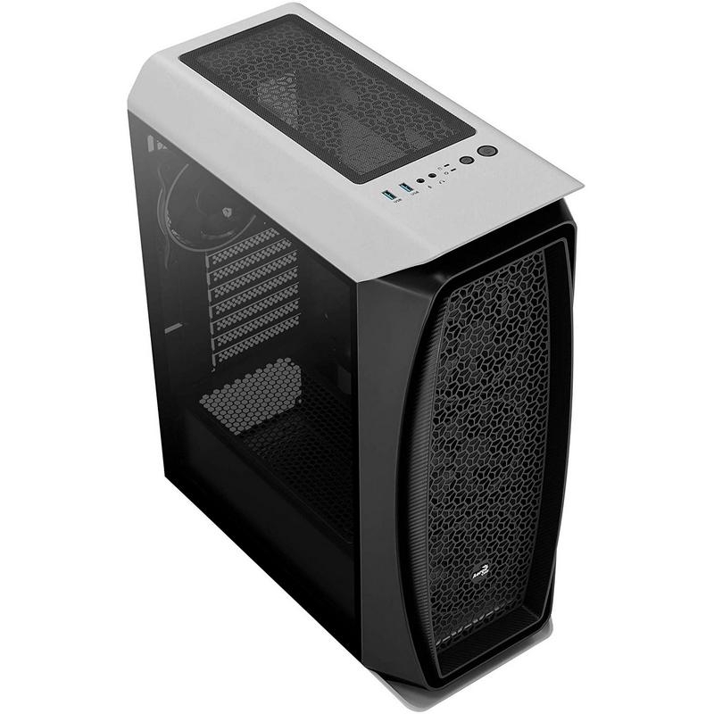 Aerocool Aero One Eclipse ARGB Cristal Templado / Blanco - Caja/Torre
