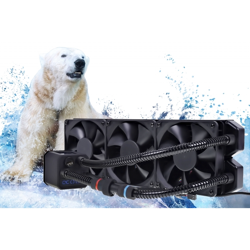 Kit Refrigeración Líquida Alphacool Eisbaer 360 CPU Negro - Kit Refrigeración Líquida