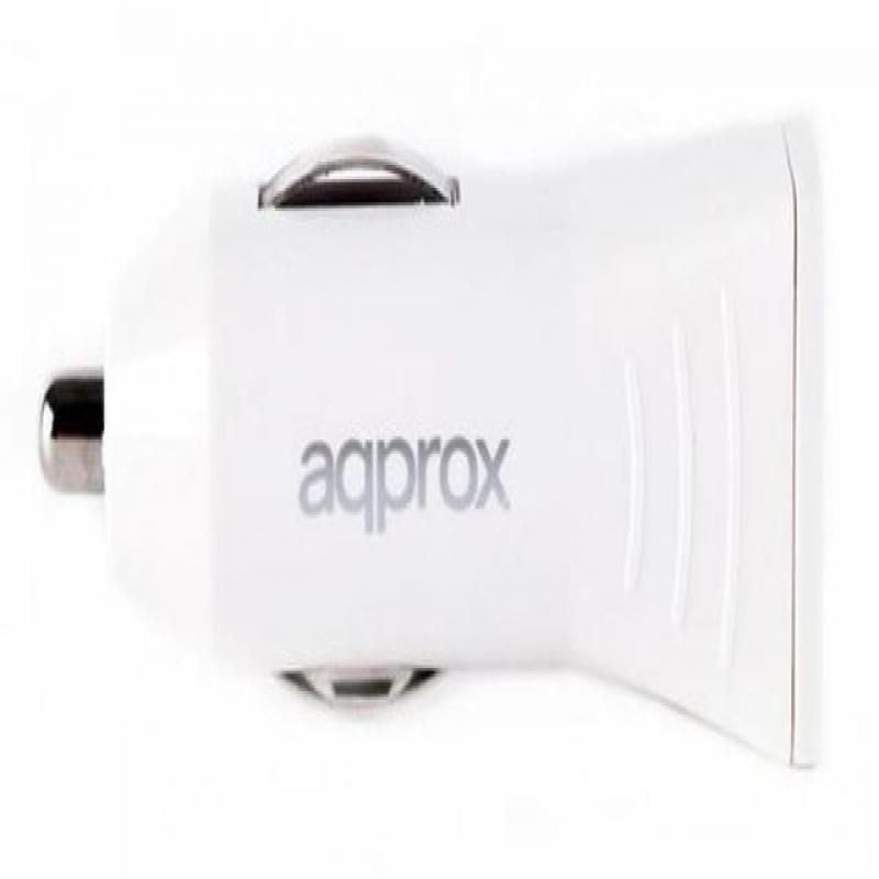 Cargador Coche Approx appusbcar31W 2 Usb 3.1A Blanco