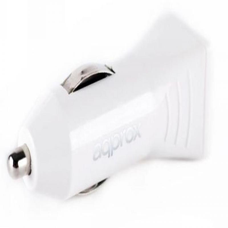 Cargador Coche Approx appusbcar31W 2 Usb 3.1A Blanco