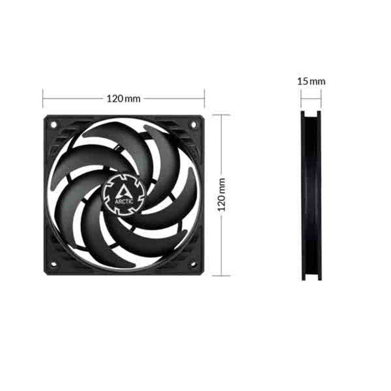 Ventilador Arctic P12 Slim PWM PST 120mm