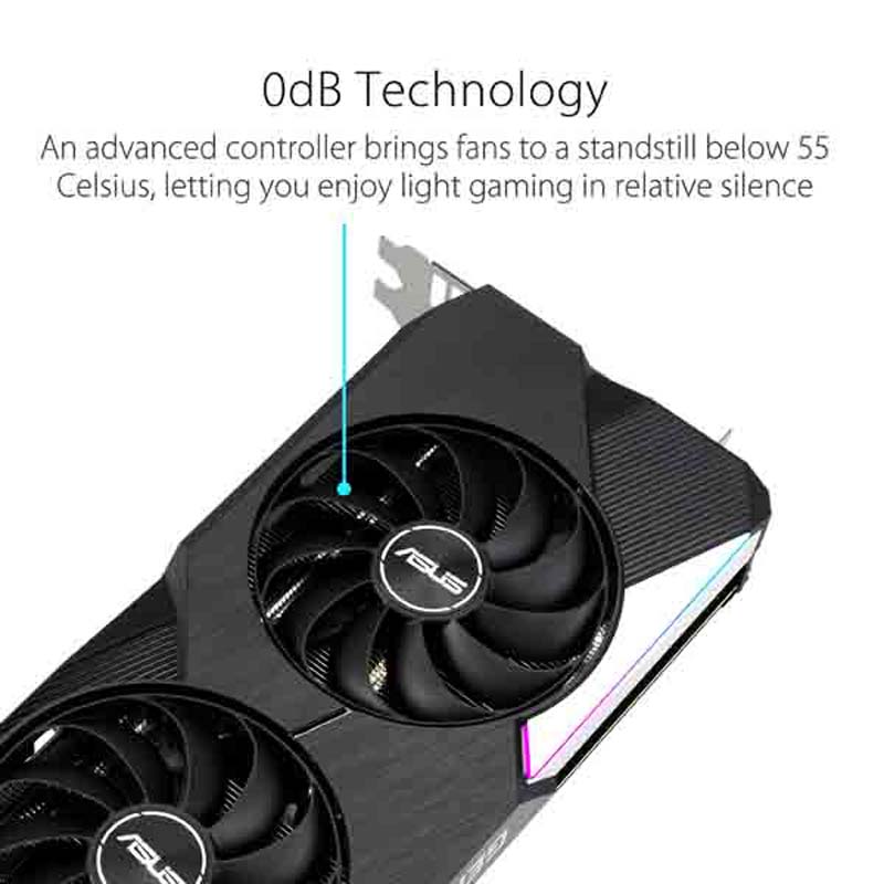 Asus DUAL GeForce RTX 3060 Ti OC LHR V2 8GB GDDR6 - Tarjeta Gráfica