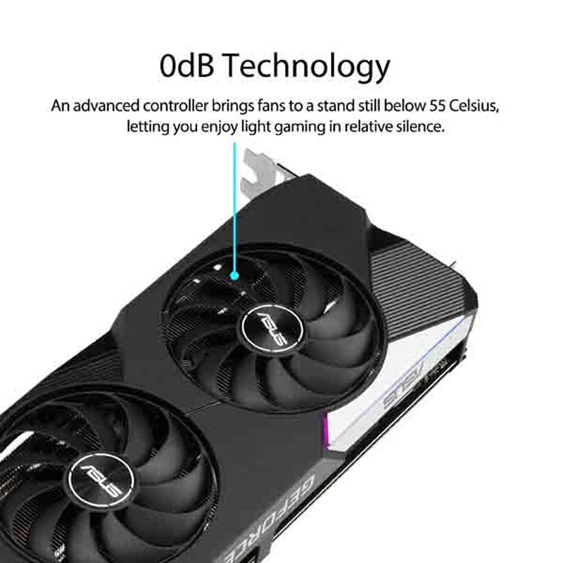Asus DUAL GeForce RTX 3070 OC LHR V2 8GB GDDR6 - Tarjeta Gráfica