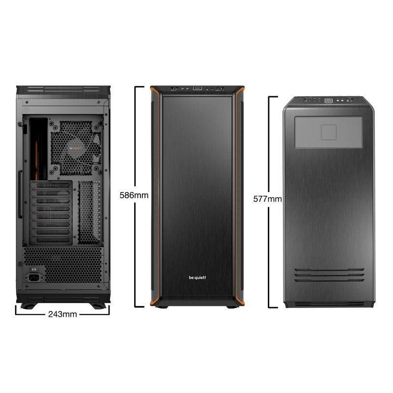 be quiet! Dark Base Pro 900 Rev.2 Cristal Templado / Naranja - Caja/Torre