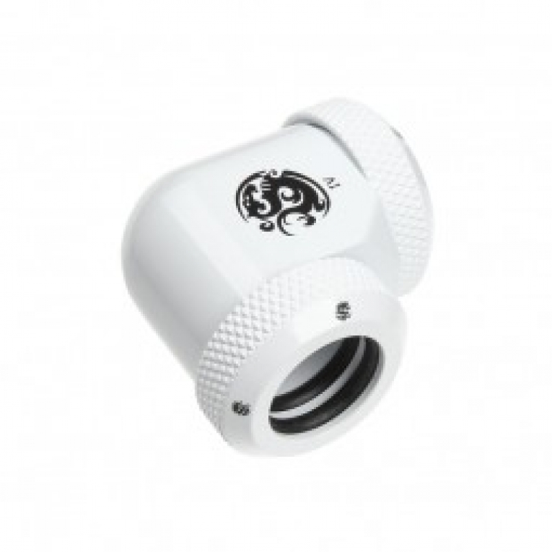 Bitspower Multi-Link Codo 90º 2x 12mm AD Blanco - Racor