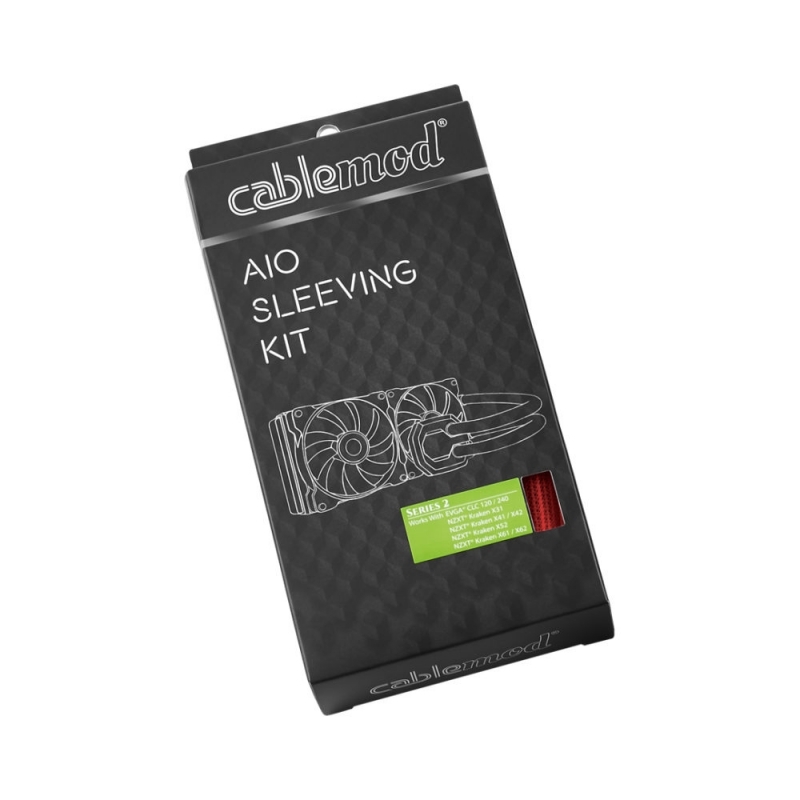 CableMod AIO Sleeving Kit Series 2 EVGA CLC/EVGA GPU Hybrid/NZXT Kraken Rojo - Funda Tubo