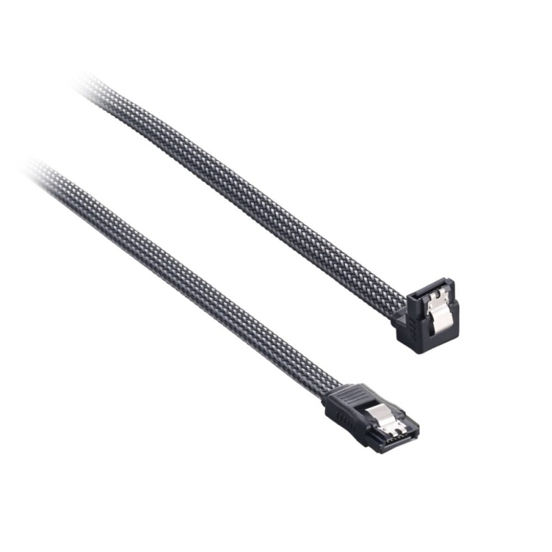 CableMod ModMesh Right Angle SATA 3 30cm Carbón - Cable SATA