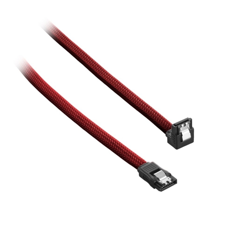CableMod ModMesh Right Angle SATA 3 60cm Rojo Sangre - Cable SATA