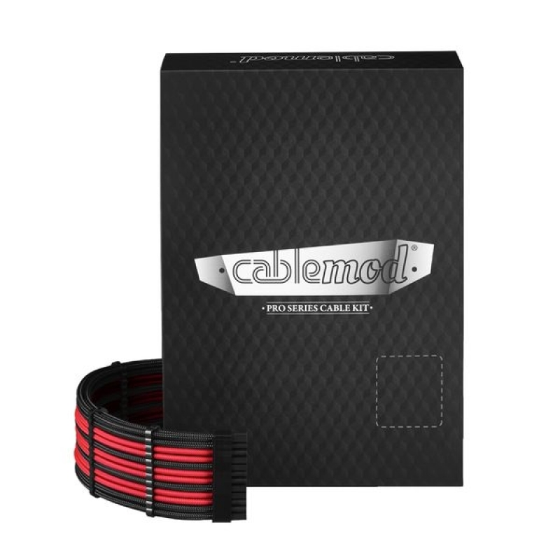 CableMod PRO ModMesh C-Series AXi/HXi/RM Negro/Rojo - Kit Cables