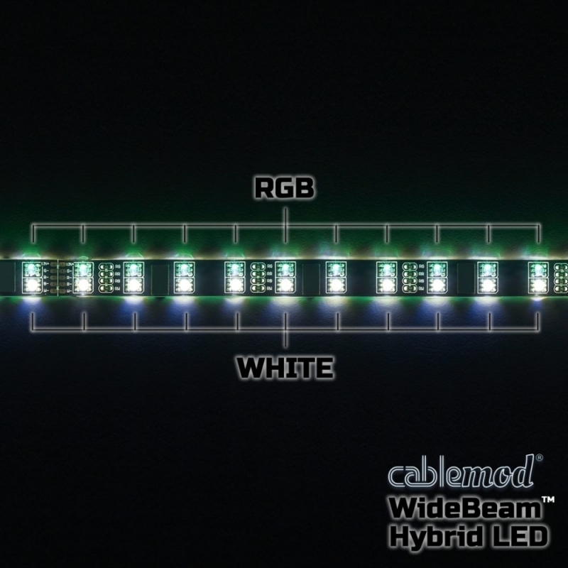 CableMod WideBeam Hybrid Kit 60cm RGB/W - Tira LED