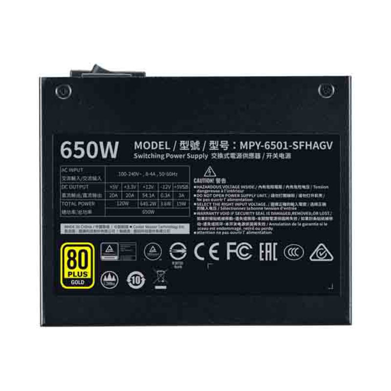 Cooler Master V650 SFX Gold 80 Plus Gold 650W Modular - Fuente/PSU