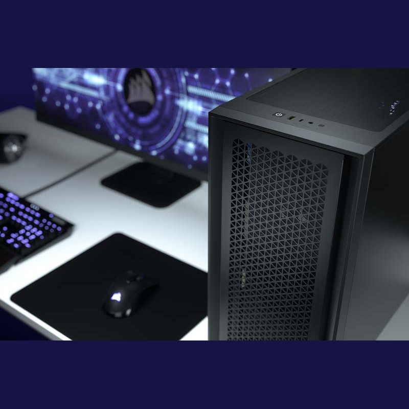 Caja/Torre Corsair 4000D Airflow Black Cristal Templado