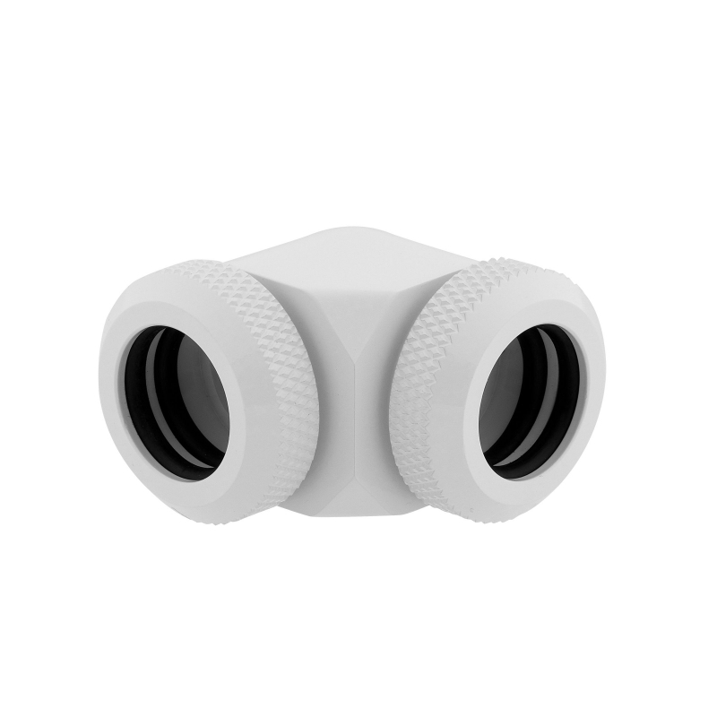 Corsair Hydro X Series XF Hardline 90° 12mm OD (Doble Pack) Blanco - Racor