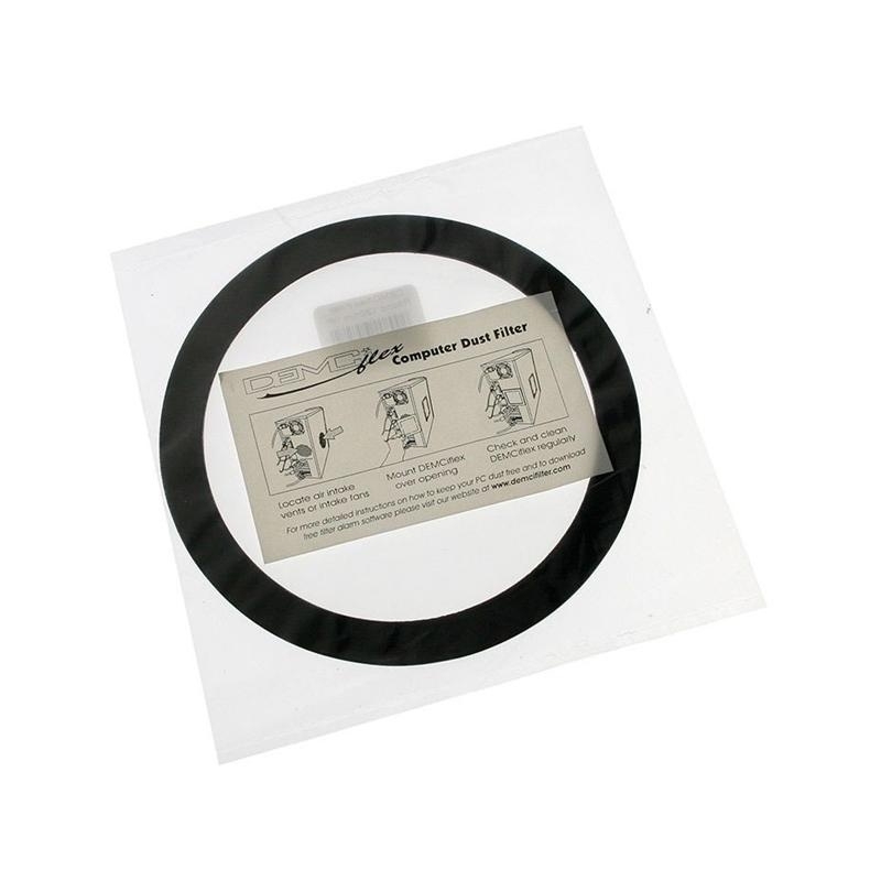 DEMCiflex Filtro Anti Polvo 12 cm Negro/Negro - Filtro Magnético