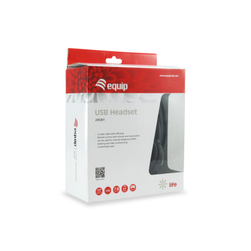 Auriculares Equip Headset Micro Supraural Negro